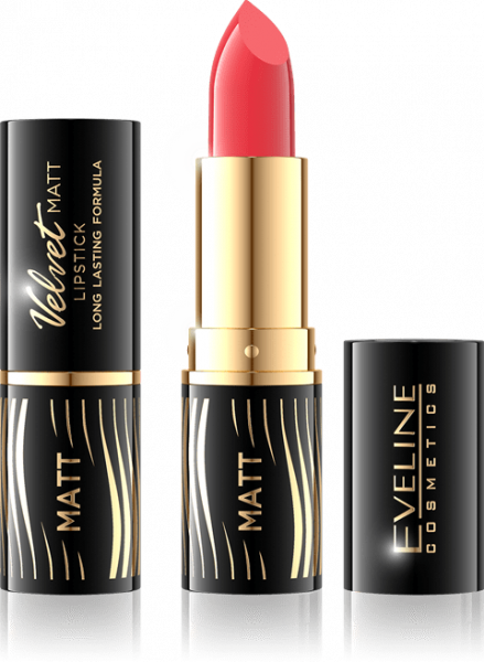 Для губ матовая губная помада "velvet matt lipstick" eveline, №504