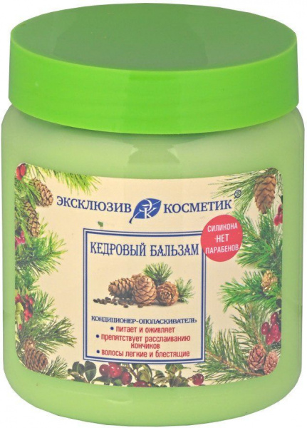 Уход за волосами кондиционер-ополаскиватель "кедровый бальзам" эксклюзивкосметик, 500 мл