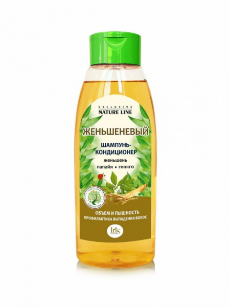 Шампуни шампунь-кондиционер "женьшеневый" exclusive nature line iris, 520 мл