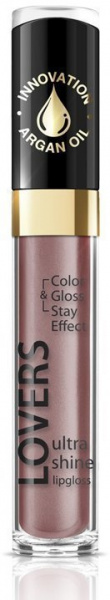 Для губ блеск для губ "lovers ultra shine lipgloss" № 607 eveline, 7,5 мл