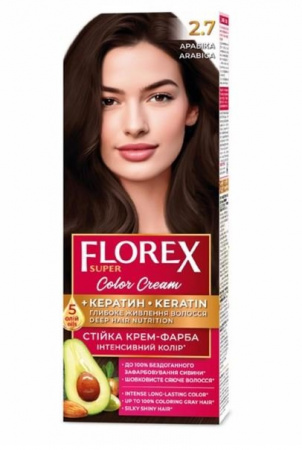 Окрашивание волос краска для волос тон 2.7 арабика florex super