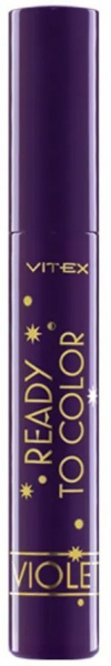 Для глаз и бровей витекс ready to color тушь для ресниц объемная фиолетовая, 9 г