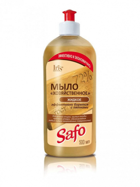 Для стирки мыло хозяйственное жидкое safo iris, 500 мл