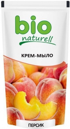 Мыло крем-мыло "персик" bio naturell, 500 мл