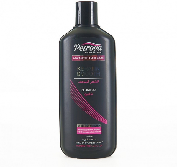 Шампуни шампунь профессиональный кератиновая гладкость" advanced hair care-keratin smooth" petrova, 400 мл