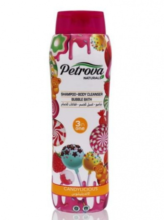 Шампуни шампунь для волос 3 в 1 карамельный бум petrova naturals, 800 мл