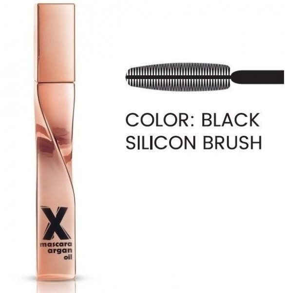 Для глаз и бровей тушь для ресниц mascara "x" with argan oil quiz, 12 мл