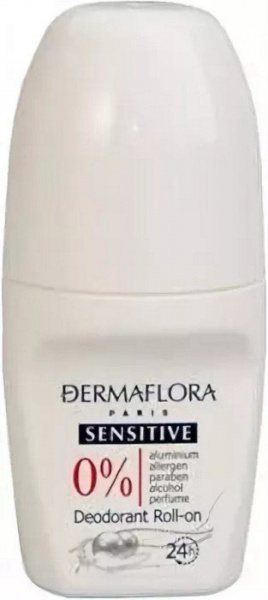 Дезодоранты dermaflora paris 0% шариковый дезодорант "sensitive", 50 мл