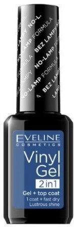Для ногтей виниловый лак для ногтей "vinyl gel 2 в 1" eveline, 12 мл, №210