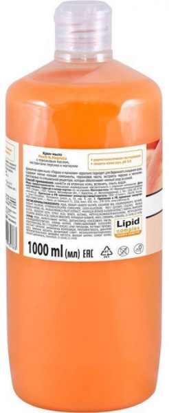 Мыло крем-мыло с дозатором "peach & magnolia" (персик и магнолия) fresh juice, 1000 мл