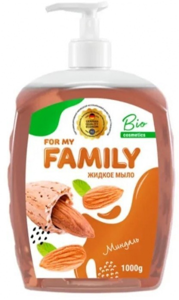 Мыло galax family жидкое мыло "миндаль", 1000 мл