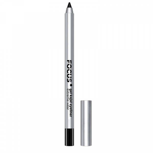 Для глаз и бровей карандаш-каял для глаз гелевый тон 01 black focus extreme wear luxvisage