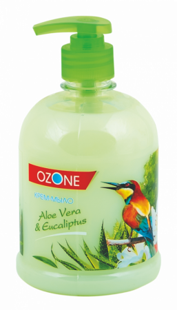 Мыло крем-мыло жидкое aloe vera & eucalyptus «ozone» romax, 500 г