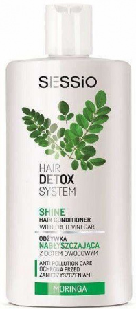 Уход за волосами sessio hair detox system детоксицирующий бальзам-кондиционер с фруктовым уксусом "моринга", 300 мл
