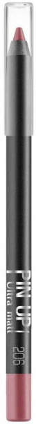 Для губ luxvisage pin-up ultra matt карандаш для губ ультра матовый водостойкий тон 206 fusion