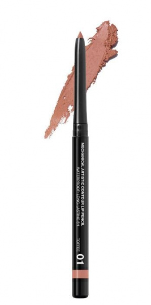 Для губ карандаш механический для губ artistic contour тон 01 toffee – нежный бежевый relouis