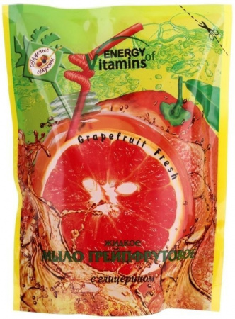 Мыло жидкое мыло energy of vitamins грейпфрутовое, 2 л