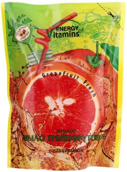 Мыло жидкое мыло energy of vitamins грейпфрутовое, 2 л
