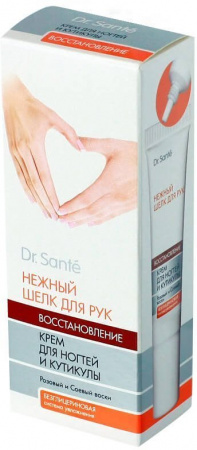 Для ногтей крем для ногтей и кутикулы "нежный шелк для рук" dr.sante, 15 мл