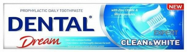 Зубные пасты зубная паста "dental dream" профессиональная чистка и отбеливание rubelia, 100 мл