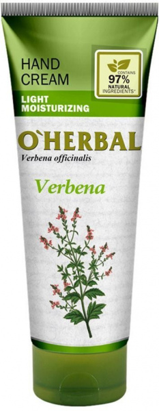 Кремы, бальзамы легкий крем для рук увлажняющий verbena o’herbal, 75 мл