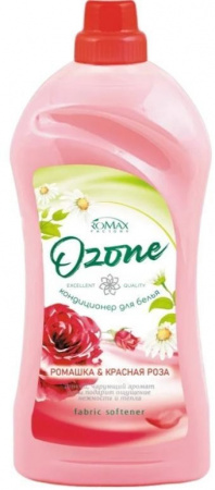 Для стирки кондиционер для белья ромашка и красная роза ozone romax, 2 л
