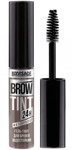 Для глаз и бровей гель-тинт для бровей водостойкий brow tint waterproof 24h тон 104 taupe grey luxvisage