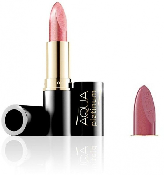 Для губ ультраувлажняющая губная помада "aqua platinum lipstick" eveline, №304