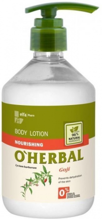 Лосьоны питательный лосьон для тела с экстрактом годжи o’herbal, 500 мл