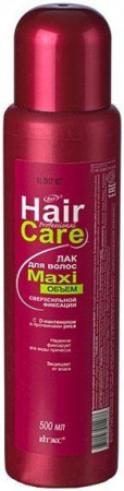 Стайлинг витэкс hair care лак для волос maxi-объем сверхсильной фиксации, 500 мл  запаска