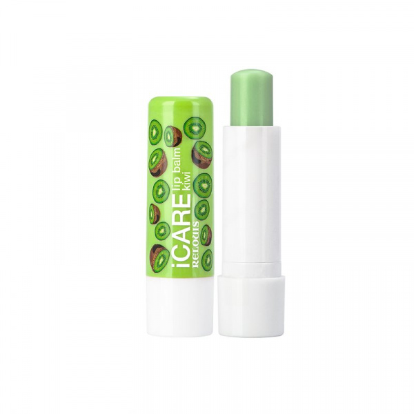 Для губ бальзам-уход для губ icare lip balm kiwi relouis, 4.4 г.