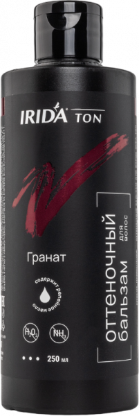 Окрашивание волос бальзам оттеночный для волос irida ton "гранат", 250 мл.