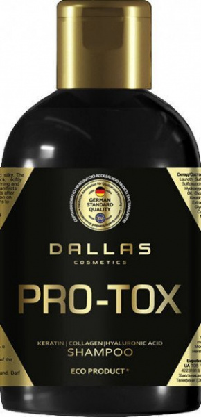 Уход за волосами dallas "pro-tox" шампунь (1л) + маска (500 мл)