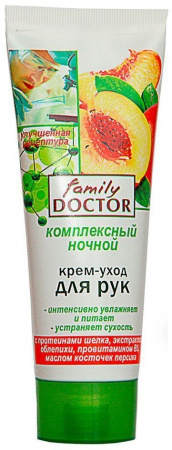 Кремы, бальзамы крем-уход для рук "комплексный ночной", family doctor, 75 мл