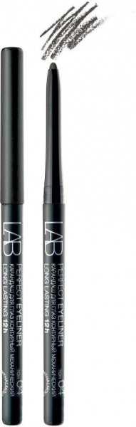 Для глаз и бровей белита lab colour карандаш для глаз контурный perfect eyeliner long lasting 12h механический тон 04 серо-черный