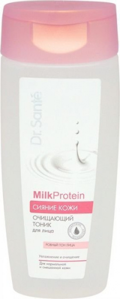 Тоники и лосьоны dr.sante milk protein очищающий тоник для лица "сияние кожи", 200 мл