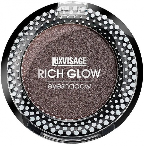 Для глаз и бровей тени компактные для век rich glow 11 sweet brownie luxvisage