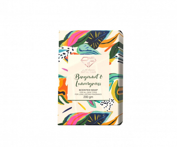 Мыло душистое мыло bergamot & lemongrass saif al fares, 200 гр