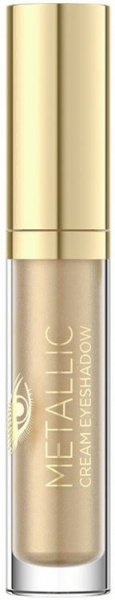 Для глаз и бровей кремовые тени для век "metallic cream eyeshadow" eveline, 4,5 мл, №1