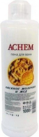 Пена, соль, масло для ванн пена для ванн "achem"  овсяное молочко и мед romax, 1000 г