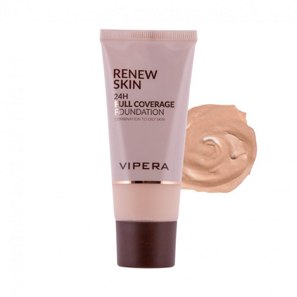 Для лица тональный крем renew skin - oily and combination skin тон 02 fair vipera, 30 мл.