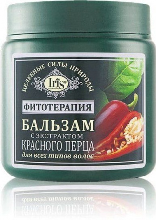 Бальзамы и кондиционеры iris соsmetic фитотерапия бальзам c экстрактом красного перца для всех типов волос, 500 мл