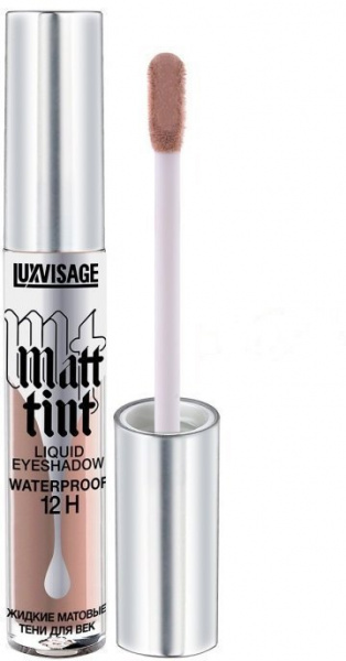 Для глаз и бровей тени для век жидкие матовые "matt tint waterproof 12h" тон 104 cool taupe luxvisage