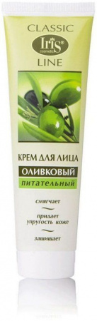 Кремы питательный оливковый крем для лица "classic line" iris, 100 мл