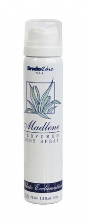Дезодоранты bradoline paris madlene парфюмированный дезодорант-спрей для женщин "white exclamation", 75 мл