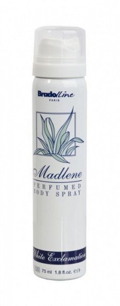 Дезодоранты bradoline paris madlene парфюмированный дезодорант-спрей для женщин "white exclamation", 75 мл