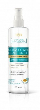 Спрей для тела vilsen skin care professional тоник-спрей термальная вода ultra power mezo tonic, 265 мл