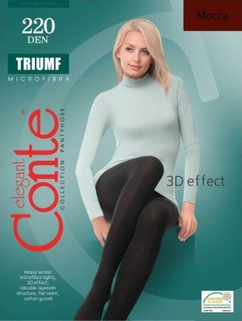 Колготки и чулки колготки triumf 220 den цвет mocca (коричневый) 6-й размер conte