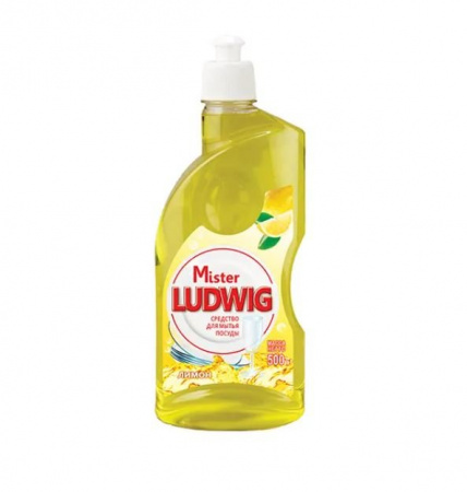 Для посуды средство для мытья посуды mister ludwig "лимон" romax, 500 мл