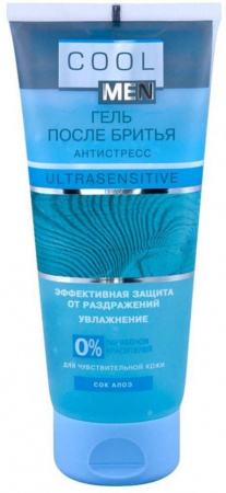 Бритье гель после бритья "антистресс ultrasensitive" cool men, 200 мл